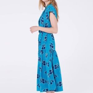 Veronica Beard Turquoise Silk Dress